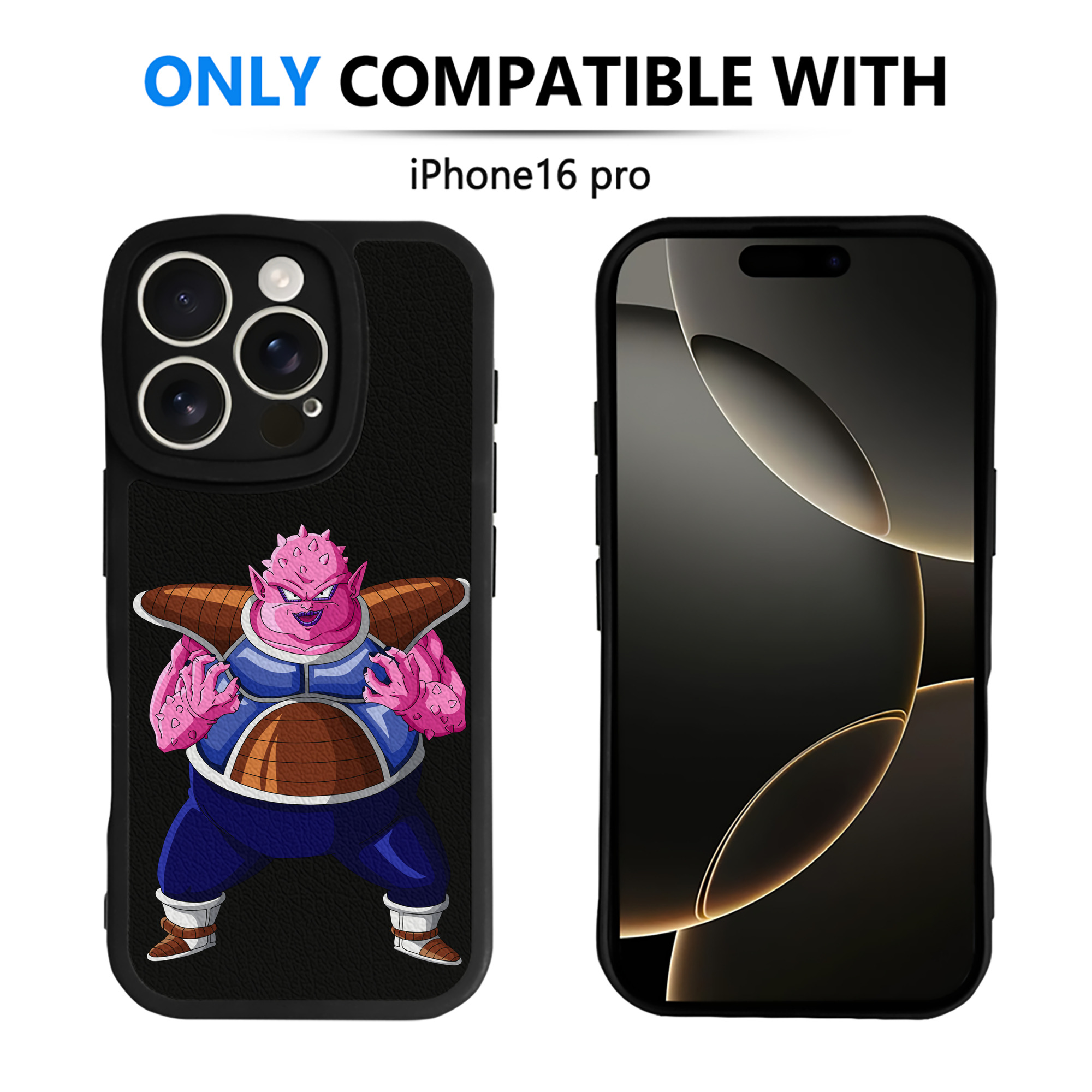 （画像用） ドラゴンボール DRAGON BALL 【iPhone 16シリーズ対応】シリコンスマホケース（レザー調） 材質：シリコン